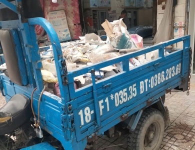 Ba Gác Chuyển Rác Tại Gò Vấp