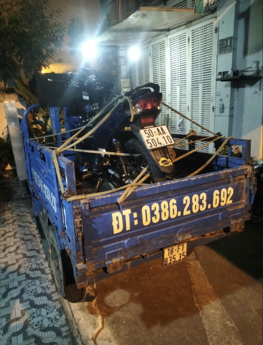 xe ba gác chuyển trọ giá trẻ tại quận 12